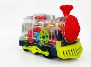 lot 10234 image: Transparent Gear Train Educational Toy with Lights & Music