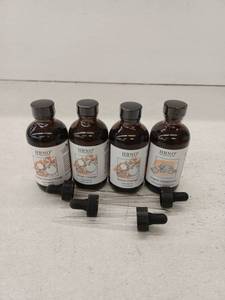 lot 10237 image: HBNO Organic Essential Oil Set, Sweet Orange, Organic Orange & Organic Frankincense, 4 Pack