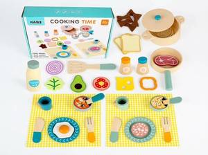 lot 10294 image: Kabi Cooking Time Play Food & Kitchen Set