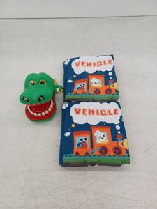 lot 10303 image: Lot of Childrens Soft Books & Plush Toys & Crocodile Game