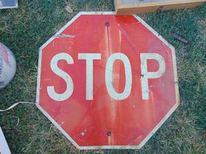 lot 3676 image: Stop Sign
