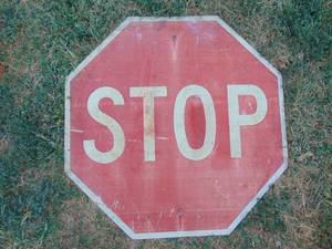 lot 3677 image: Stop Sign