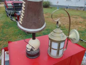 lot 3689 image: Pair of Off Center Lamps