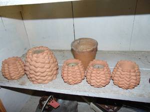 lot 3733 image: Beehive Candle Holders