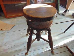 lot 3778 image: Organ Stool - Claw Feet - -