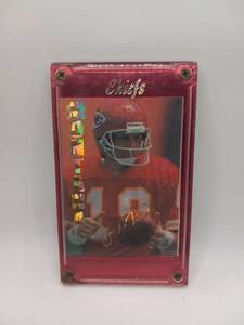 Chiefs Joe Montana Hologram Card Encased in Acrylic Display