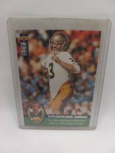 lot 9 image: Upper Deck 1979 Cotton Bowl Comeback Trading Card MT 2