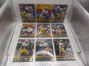 lot 31 image: Edge 2007 Green Bay Packers Super Bowl Champions Trading Cards Lot of 9