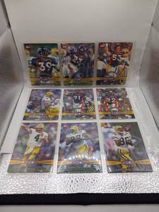 lot 39 image: Super Bowl XXXII Champions Trading Cards Lot 9 Cards Denver Broncos Green Bay Packers
