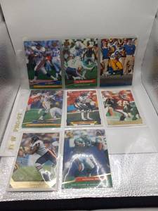 lot 40 image: Sports Cards Lot 8 Football Trading Cards Mixed Brands Players