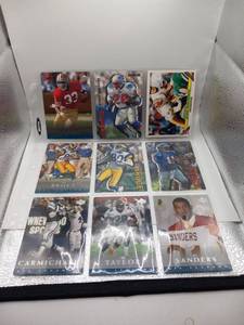 lot 41 image: Sports Cards Lot of 9 NFL Player Trading Cards