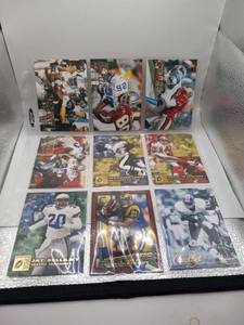 lot 42 image: Football Trading Cards Lot 9 Cards Various Players Teams