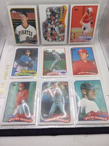 lot 47 image: Topps Baseball Trading Cards Lot 9 Cards Scott Medvin Robin Ventura Craig McMurtry