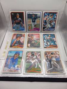 lot 52 image: Topps Baseball Cards Lot 9 Cards 1980s Players Gaetti Lewis Pagliarulo