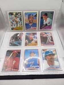 lot 55 image: Topps Baseball Cards Lot 9 Cards Mark McGwire Terry Blocker Cory Snyder