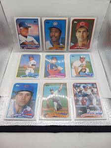 lot 57 image: Topps Baseball Cards Lot 9 Cards Tom Lasorda Rob Dibble Luis Aquino