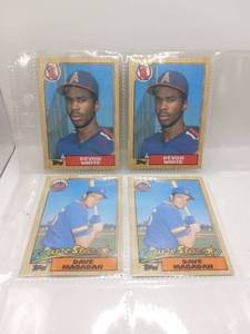 lot 66 image: Topps Baseball Cards Devon White Angels Dave Magadan Mets Lot of 4