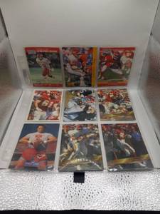 lot 68 image: Kansas City Chiefs Football Trading Cards Lot 9 Cards 1990s Pro Bowl