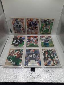 lot 84 image: Lot of 9 Football Sports Cards Mixed Players and Teams