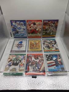 lot 93 image: Pro Set NFL Trading Cards Lot 9 Cards Super Bowl Official