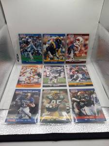 lot 97 image: Pro Set NFL Official Trading Cards Lot 9 Cards 1990 Pro Bowl