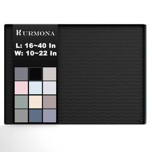lot 915 image: URMONA 19 x 19 in Waterproof Silicone Under Sink Mat, Cabinet Protector - Retail $10