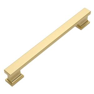 lot 922 image: Amerdeco 10 Pack Brushed Gold Cabinet Pulls 5 - Retail $27