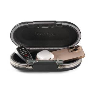 lot 948 image: Master Lock Small Travel Safe with Cable, Gray Combination Lock Box, 5900D - Retail $16
