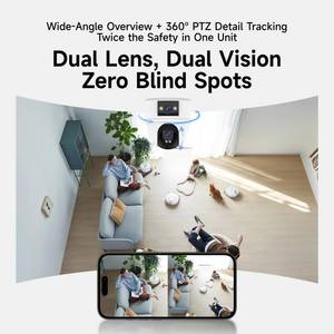 lot 949 image: VSTARCAM 6MP Dual Lens Indoor Security Camera Wireless, 2.4G5G WiFi Dual-Band with 360° PTZ & AI Auto Tracking, Color Night Vision, 20260814 - Retail $30