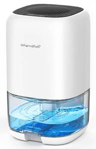 lot 972 image: MISSING CHORD TABYIK 35 OZ Dehumidifier for Bedroom RV, Quiet with Auto Shut Off, White - Retail $47