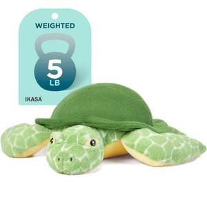 lot 994 image: IKASA 5lbs Weighted Stuffed Animal Sea Turtle Plush Toy, Heavy Plushie - Retail $36