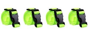 lot 2010 image: MAGARROW 24 40 60 Strap Buckle Packing Straps Adjustable 1-Inch Belt Rope (Set of 5) (Neon Green, 1 Wide - 40 Long) - Retail $12