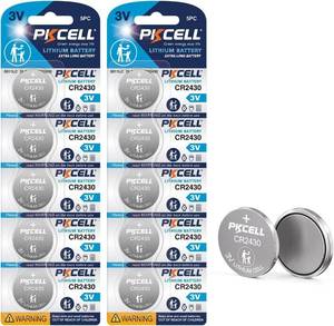 lot 2029 image: PKCELL CR2430 Battery 10-Pack CR2430 3v Lithium Coin Battery - Retail $8