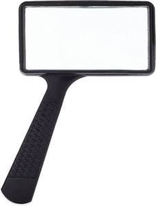 lot 2035 image: Jumbo Rectangular Handheld Magnifying Glass (3X Magnification) �� Scratch Resistant Glass Lens - Large Horizontal Viewing Area - Retail $13