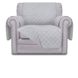 lot 2044 image: Easy-Going Reversible Couch Cover, Small Chair, Light GrayLight Gray - Retail $32