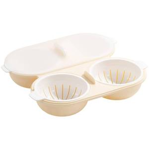 lot 2046 image: Li&Zhao Microwave Egg Poacher��4 Cavity Eggs Microwave Egg Cooker with Lid, Effortless to Cook and Clean, Perfect for Making Poached Eggs,Dishwasher Safe Double Layer Microwave Boiled Eggs - Retail $10