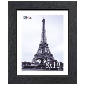 lot 2049 image: VCK 8x10 Picture Frame, Black Wood Photo Frame for Wall & Tabletop, 1 Pack - Retail $10