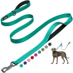lot 2050 image: Fida Heavy Duty Dog Leash for Medium Large Dogs, 6 FT, Dual Padded Handles - Retail $22