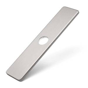 lot 2060 image: Greenspring 10 Inch Faucet Deck Plate, Sink Hole Cover, 1 or 3 Hole - Retail $13