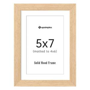 lot 2079 image: upsimples 5x7 Picture Frame Solid Wooden, Nursery Decor, 1Pack Natural - Retail $7