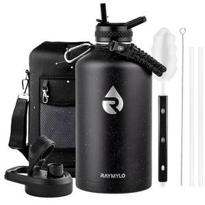 lot 2100 image: RAYMYLO One Gallon Water Bottle Insulated 128 oz, Stainless Steel - Retail $62