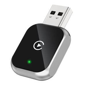 lot 2116 image: Junboer Mini Wireless Carplay Adapter for iPhone - Carplay Wireless Adapter Car Play Dongle Bluetooth, Compatible with iPhone iOS 10, 2025 Upgraded Silver - Retail $20