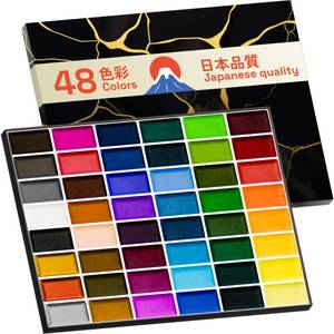 lot 2118 image: ARTISTRO Professional Watercolor Paint Set for Adults - 48 Pigment-Rich Colors, XL Pans, ASTM-I Lightfastness, High Tinting Strength Watercolor Set for Professionals made by professionals - Retail $27