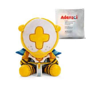 lot 2133 image: Adenzai Action Plush Toy, Soft Gaming Style Stuffed Animal, Huggable, for Kids, Birthday Gift, Decoration (Yellow) - Retail $20