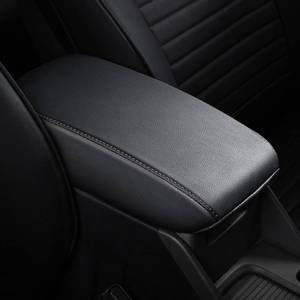 lot 2139 image: AOMSAZTO Console Covers for 2015-2020 Ford Edge Armrest Covers for Ford Edge Black with Black Stiches - Retail $11,212