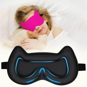 lot 2147 image: Kids Sleep Mask Eye Mask 3D Contoured Cup Sleeping Masks Pressure-Free - Retail $10