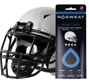 lot 2166 image: Football Helmet Sweat Liner & Sweatbands by NoSweat 3  6  12  25 Pack (5) - Retail $30