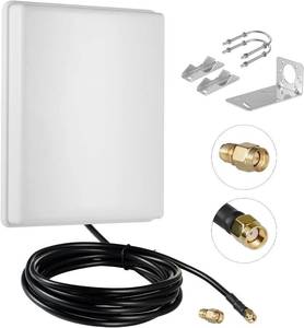 lot 40010 image: Eifagur Outdoor 15dBi Dual-Band WiFi Directional Panel Antenna 10ft Cable