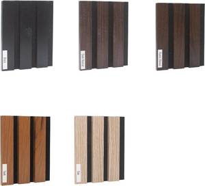 lot 40018 image: NeatiEase Wood Panels for Wall Color Samples Pack, Soundproof Slat Panel