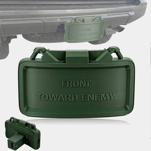 lot 40020 image: Timtin 2-Inch Tow Hitch Cover, Tactical 3D-Printed, Toward Enemy, Slide-In